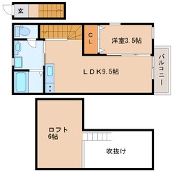 生駒駅 徒歩12分 2階の物件間取画像